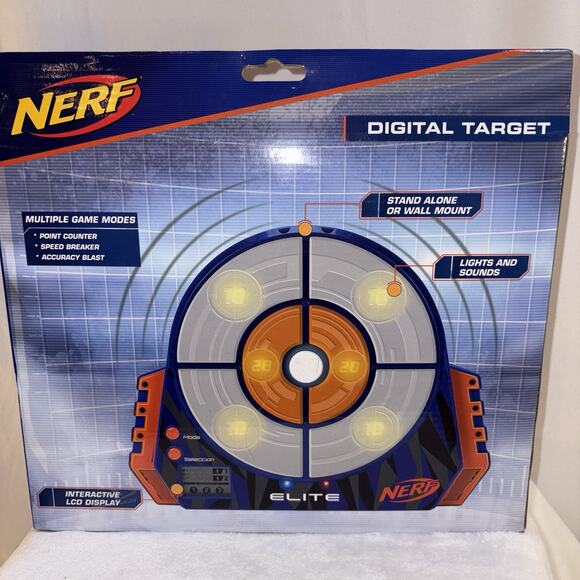Nerf Digital Target Multiple Game Modes Lights Sounds New And Sealed - Picture 4 of 5